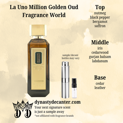 La Uno Million Golden Oud - Fragrance World