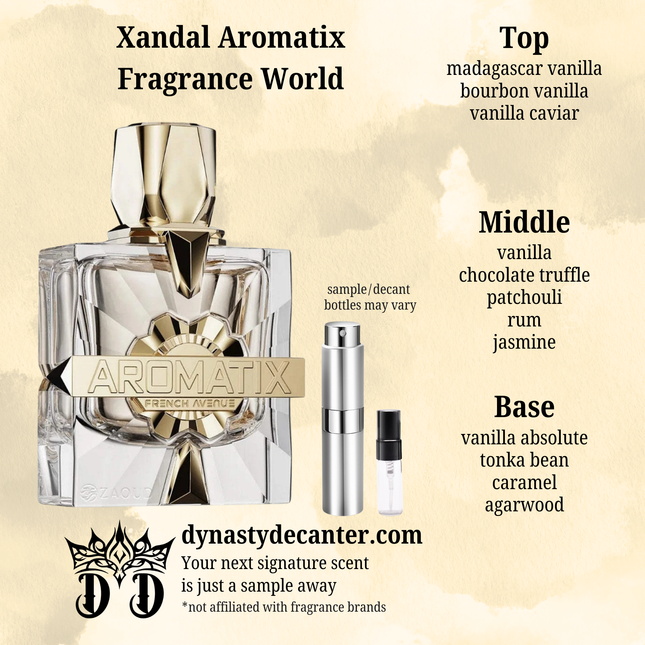 Xandal Aromatix - French Avenue  - SAMPLE / DECANT (See pictures for sizes)