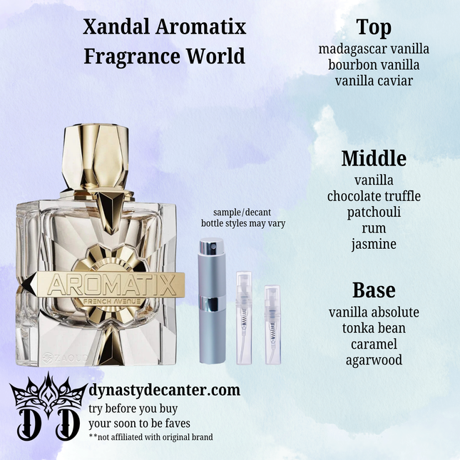 Xandal Aromatix - French Avenue  - SAMPLE / DECANT (See pictures for sizes)