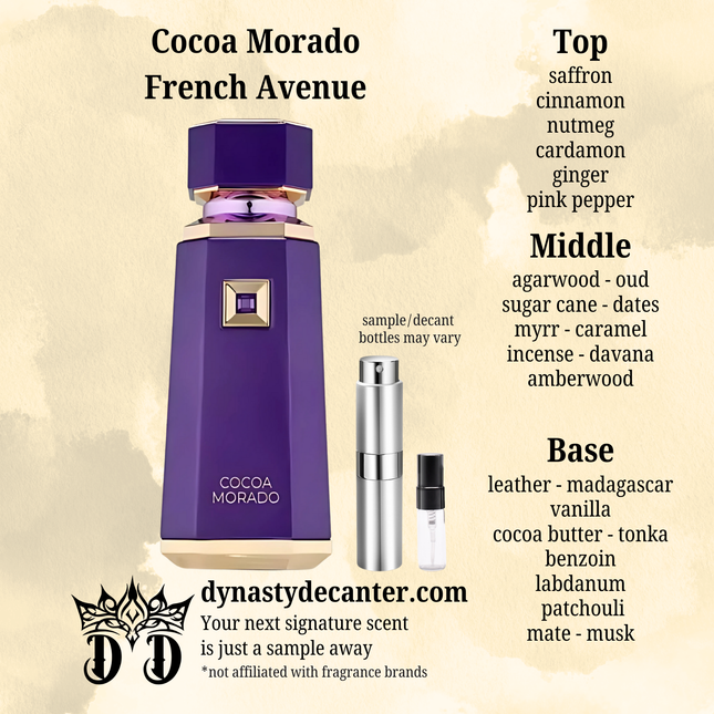 Cocoa Morado - French Avenue  - SAMPLE / DECANT (See pictures for sizes)