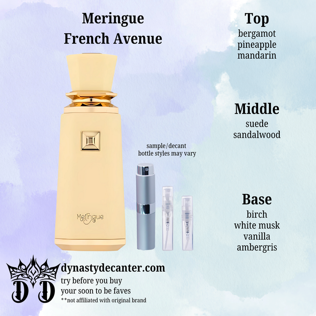 Meringue - French Avenue  - SAMPLE / DECANT (See pictures for sizes)