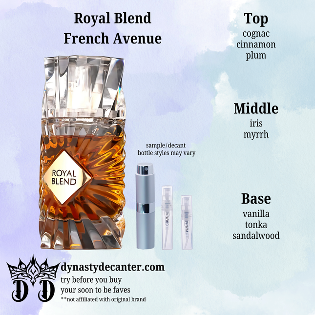 Royal Blend - French Avenue  - SAMPLE / DECANT (See pictures for sizes)