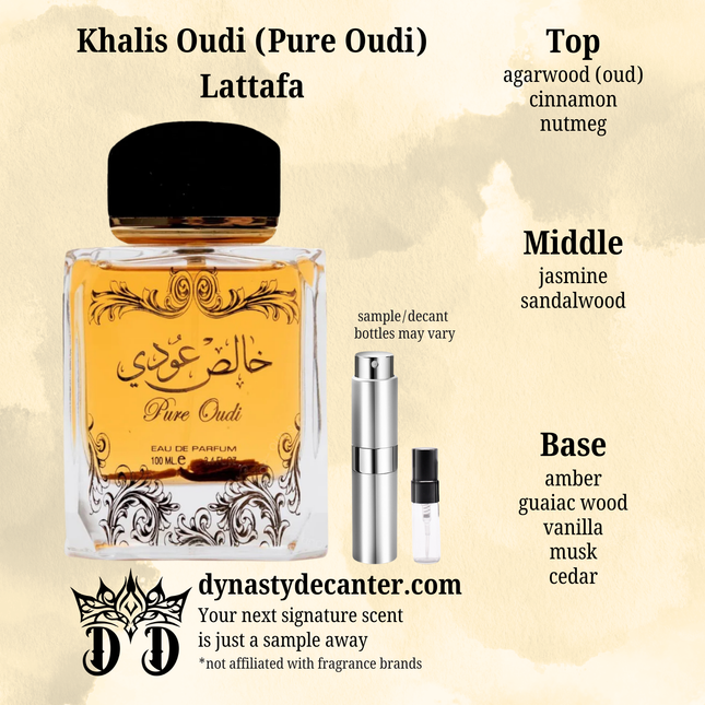 Khalis Oudi (Pure Oudi) - Lattafa