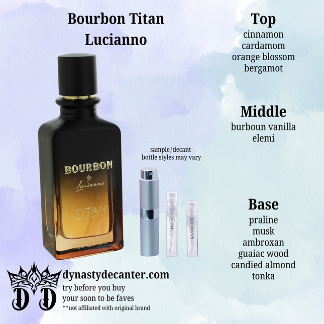 Titan Bourbon - Lucianno  - SAMPLE / DECANT (See pictures for sizes)