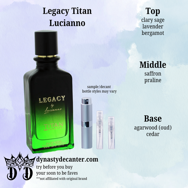 Titan Legacy - Lucianno  - SAMPLE / DECANT (See pictures for sizes)