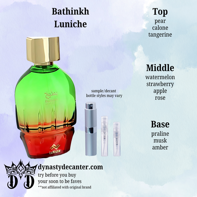 Bathinkh - Luniche  - SAMPLE / DECANT (See pictures for sizes)