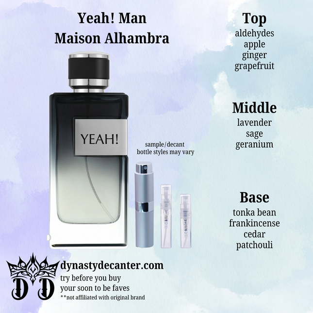 Yeah! Man - Maison Alhambra - SAMPLE / DECANT (See pictures for sizes)