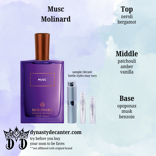 Musc - Molinard - SAMPLE / DECANT (See pictures for sizes)