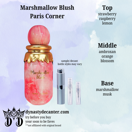 Marshmallow Blush - Paris Corner - SAMPLE / DECANT (See pictures for sizes)