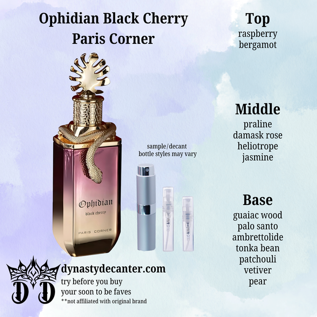 Ophidian Black Cherry - Paris Corner  - SAMPLE / DECANT (See pictures for sizes)
