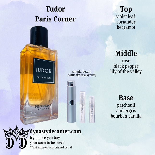 Tudor - Paris Corner  - SAMPLE / DECANT (See pictures for sizes)