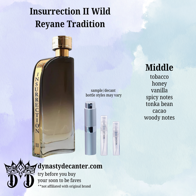 Insurrection II Wild - Reyane Tradition  - SAMPLE / DECANT (See pictures for sizes)