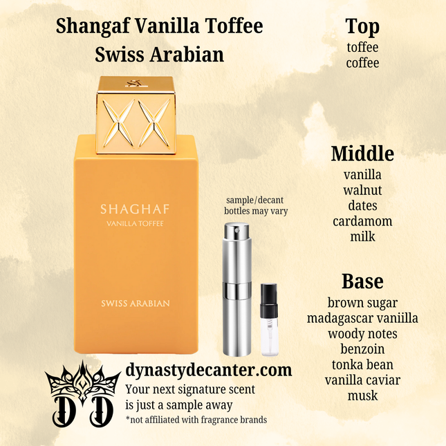 Shangaf Oud Vanilla Toffee - Swiss Arabian