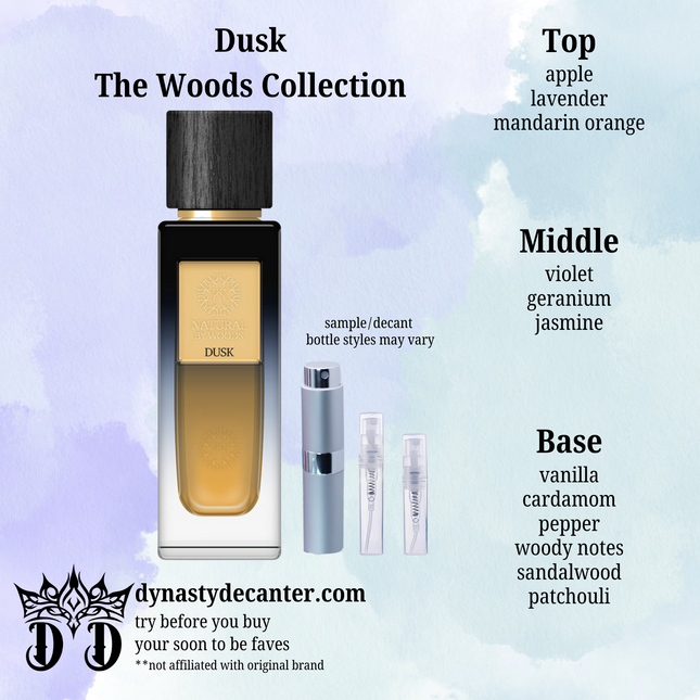 Dusk - The Woods Collection - SAMPLE / DECANT (See pictures for sizes)