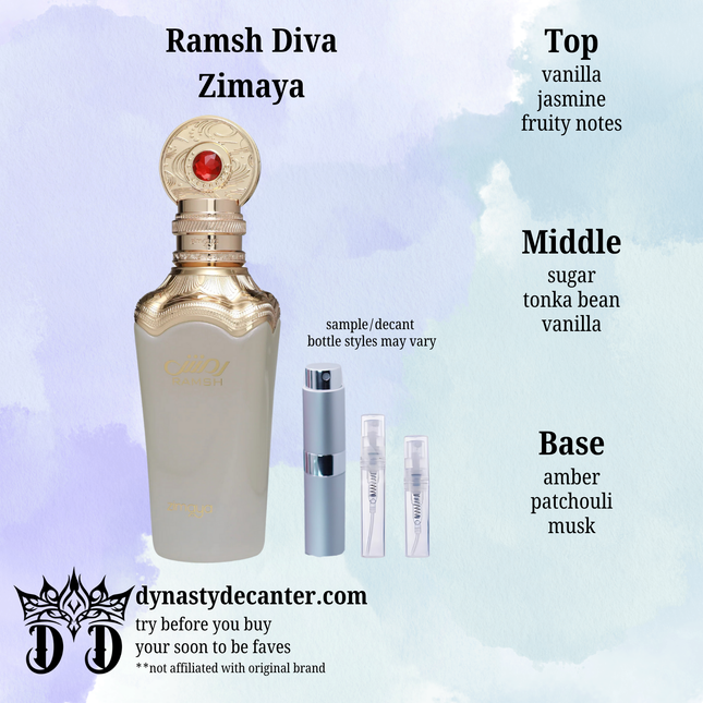 Ramsh - Zimaya  - SAMPLE / DECANT (See pictures for sizes)