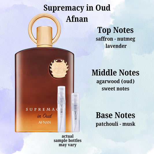 Afnan Supremacy in Oud Fragrance Sample 2ml ~ 5ml